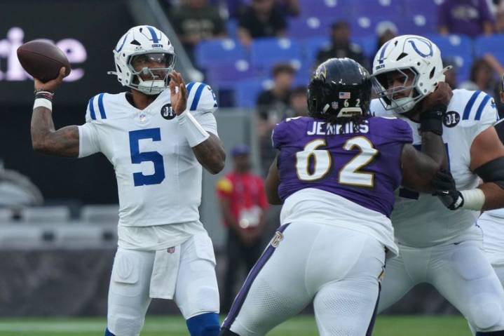 Colts QB Anthony Richardson back at practice following preseason injury