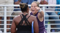 Taylor Townsend, Jelena Ostapenko get into tense back