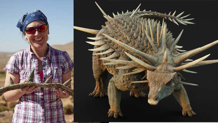 Científicos descubren un "extraño" dinosaurio cubierto de una armadura de púas