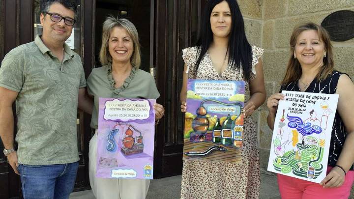 El cartel de la Festa da Anguía e Mostra da Caña do País en Valga ya tiene autora: Bárbara Rey, vecina de Parafita