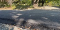 Section of Riverside Cemetery road in Hannibal blacktopped