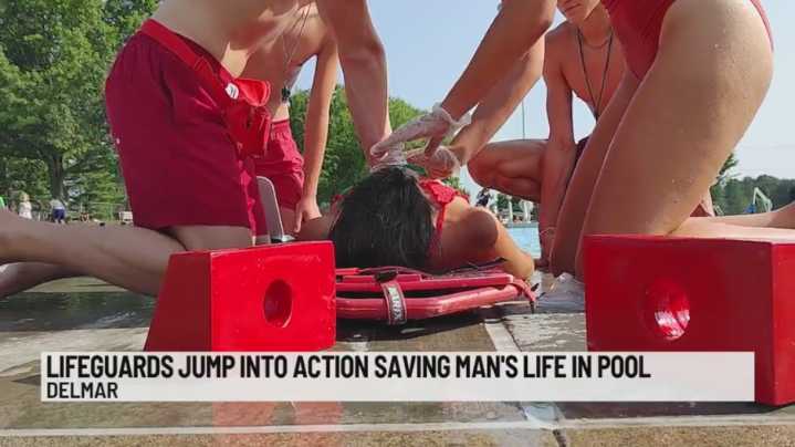 Team of teen lifeguards in Bethlehem save man's life