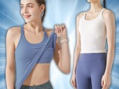 Amazon has a $17 workout top that looks exactly like my favorite lululemon tank