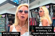 Video: Mujer reclama a latina en EU por ondear la bandera de México