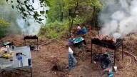 Sorprendidos tres grupos haciendo barbacoas en Navarra cuando hay riesgo extremo de incendio