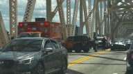 Police: No injuries reported after crash on Clark Memorial Bridge
