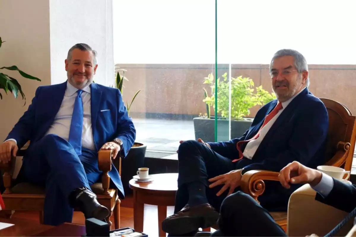Ted Cruz se reúne con Juan Ramón de la Fuente en México: seguridad, comercio y agua del río Bravo en la agenda