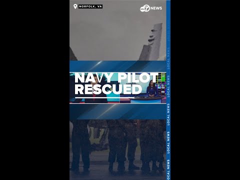 Virginia-based Navy pilot rescued from water over an hour after ejecting from jet in training flight