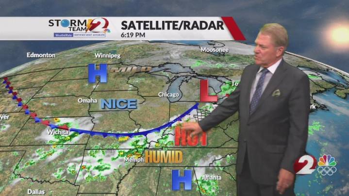 Not as Warm on Wednesday...Any Chance of Rain?