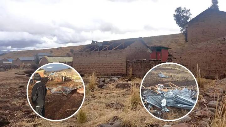 Chucuito: Fuertes vientos arrasan más de 15 viviendas y cultivos en Valle Rinconada del distrito de Pomata