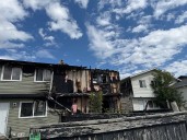 Calgary fire crews extinguish duplex fire in Falconridge
