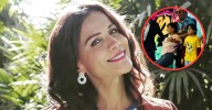 Mónica Sánchez tuvo resbalón en conferencia de prensa y, por poco, sufre aparatosa caída