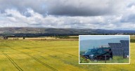 Huge Glasgow solar farm the size of 83 football pitches under construction