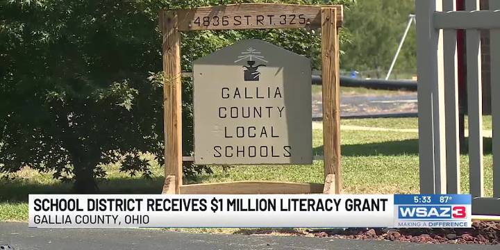 Gallia County School District receives literacy grant for more than $1 million