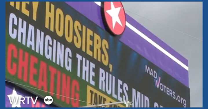 Billboards in Hoosier state, against possible redistricting, sparking conversation about Indiana's future