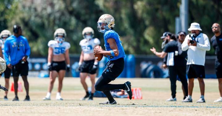 No man of mystery, UCLA quarterback Nico Iamaleava dazzles at training camp