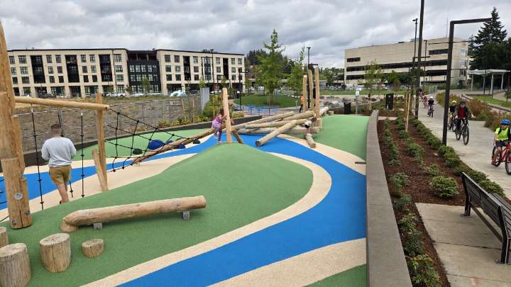 Eugene’s new Downtown Riverfront Park Plaza opens to the public