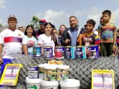 Juventud comunera recibe materiales para recuperar cancha de Alto Potrerito
