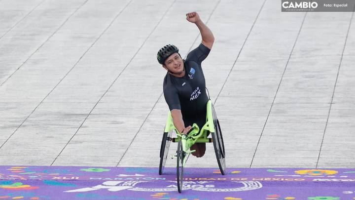 El campeón poblano: el paratleta José Alan Frías triunfa en el Maratón de la Ciudad de México