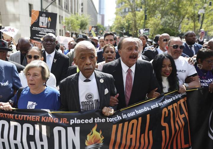 Al Sharpton leads pro-DEI 'March on Wall Street' on anniversary of the 1963 March on Washington