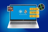 Laptop barata HP, con 1TB de almacenamiento y enorme pantalla Full HD. Ideal para estudiantes