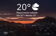 Amanece mayormente nublado y a 20 grados centígrados