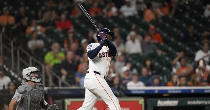 Alvarez and Valdez help the Astros knock off the Rockies 4
