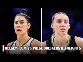 ROOKIE VS. VET 🍿 Paige Bueckers and Kelsey Plum battle goes down to the wire 👀