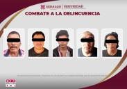 SSPH detiene a 5 probables narcomenudistas de la región del Valle del Mezquital