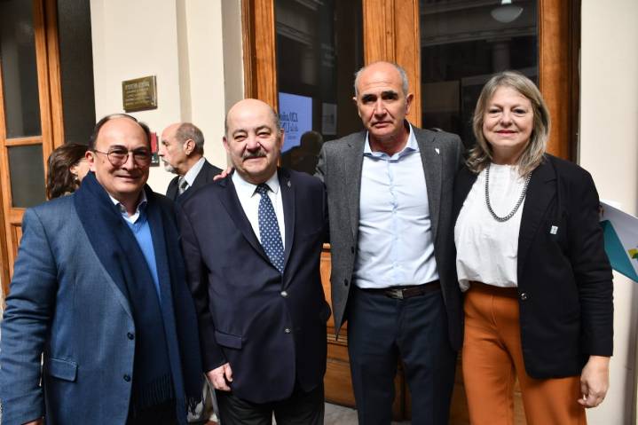 Salomón y Rodríguez acompañaron la celebración de los 120 años de la UNLP