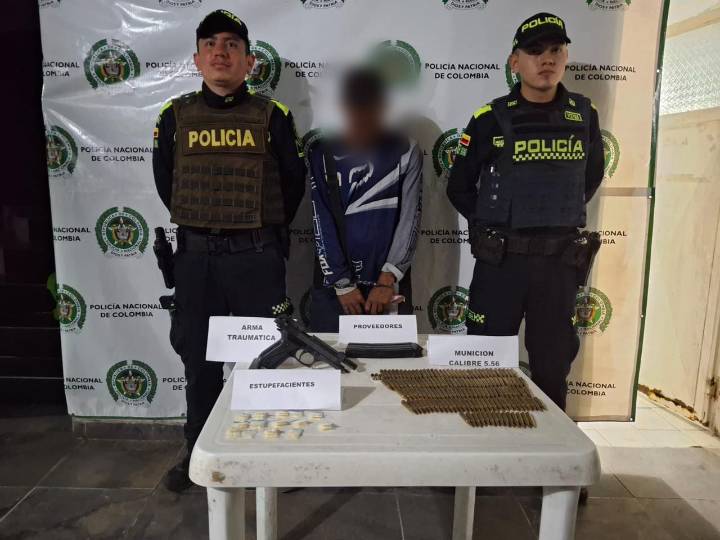 Policía y Ejército capturan a un hombre que tenía en su poder abundante munición de guerra