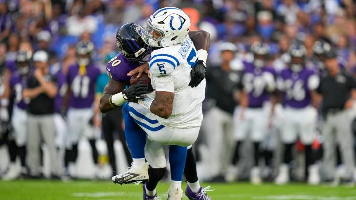 Colts QB Richardson leaves preseason game with a pinky injury