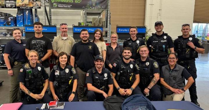 Badges & Backpacks event aids kids in Marion