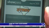 UTRGV Athletics warning of football ticket scams