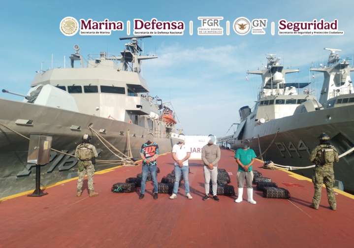 Aseguran media tonelada de cocaina en Costas de Guerrero