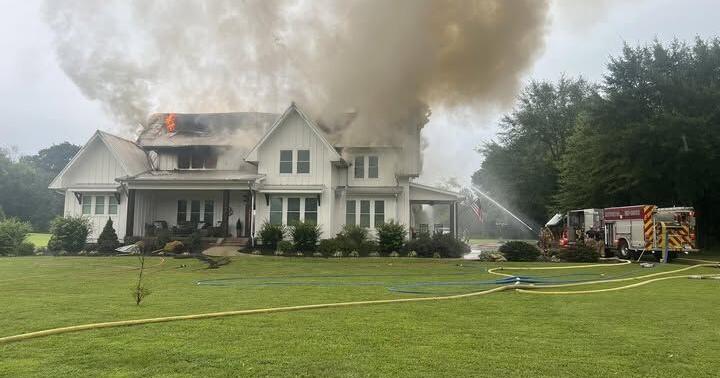 UPDATE: Lightning destroys large Hixson home Wednesday
