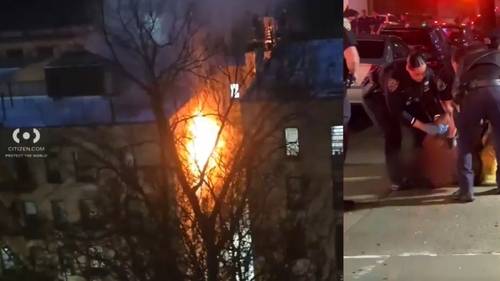 Charges expected after suspect jumps from burning Wakefield, Bronx building; 2 firefighters hurt