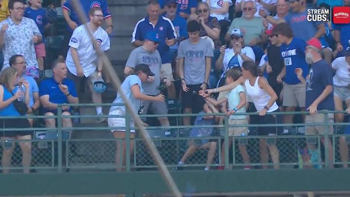 Young Fan Catches Nico Hoerner Foul Ball in Hat to Save Another Fan