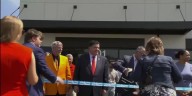 Gov. Pritzker attends ribbon cutting for solar-powered manufacturing facility in Mt. Vernon