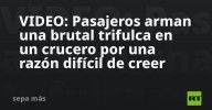 VIDEO: Pasajeros arman una brutal trifulca en un crucero por una razón difícil de creer