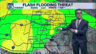 Widespread Monsoon storms & muggier