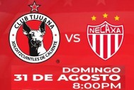 Xolos de Tijuana enfrenta a Rayos del Necaxa
