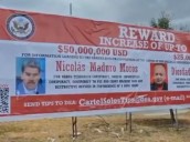 Valla explosiva: recompensa de millones por Maduro y Cabello en frontera colombo