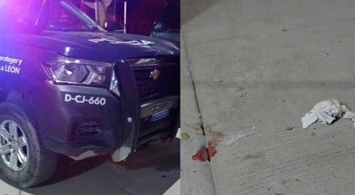 ACUSAN A POLICÍAS DE ATROPELLAR A MOTOCICLISTA EN VILLAS DE LEÓN