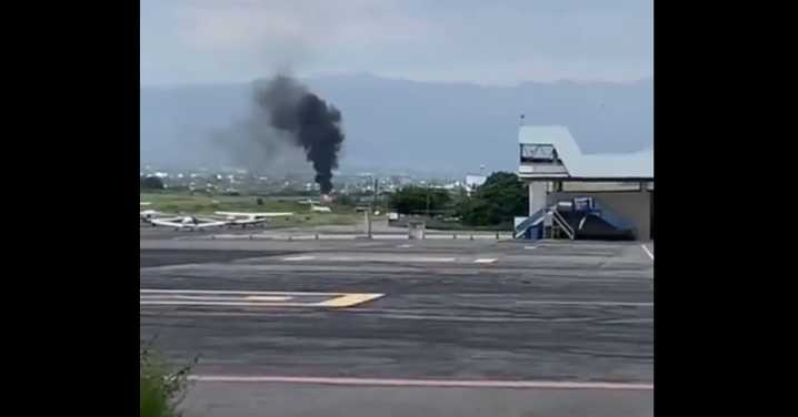 Reportan accidente de avioneta en el aeropuerto internacional de Cuernavaca