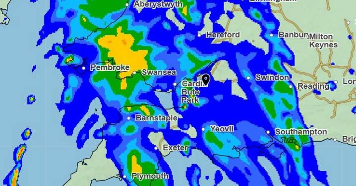 Met Office hour-by-hour forecast as wall of rain sweeps across South West