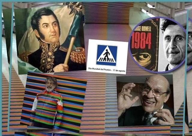 Efemérides 17 agosto: Muere San Martín, y Cayito Aponte. Nace Cruz-Diez. Orwell publica "Rebelión en la Granja"