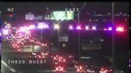 Fiery crash along I-820 in Saginaw kills 1, police say
