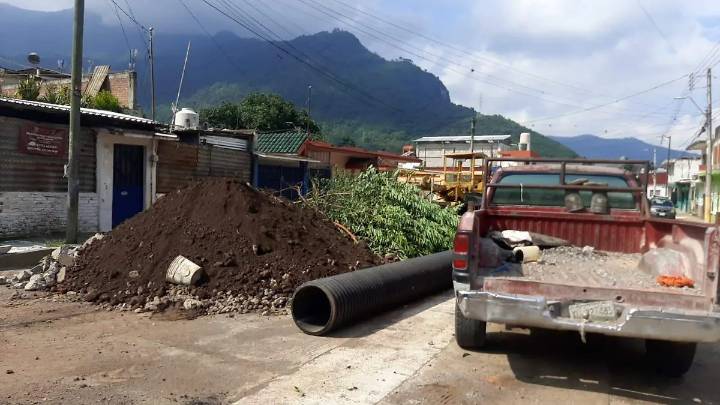 Vecinos de Río Blanco acusan ecocidio por tala de árboles para rehabilitar calle