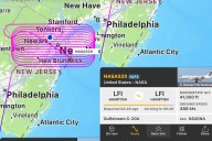 NASA research jet sparks online buzz with unusual flight pattern over New Jersey and New York City